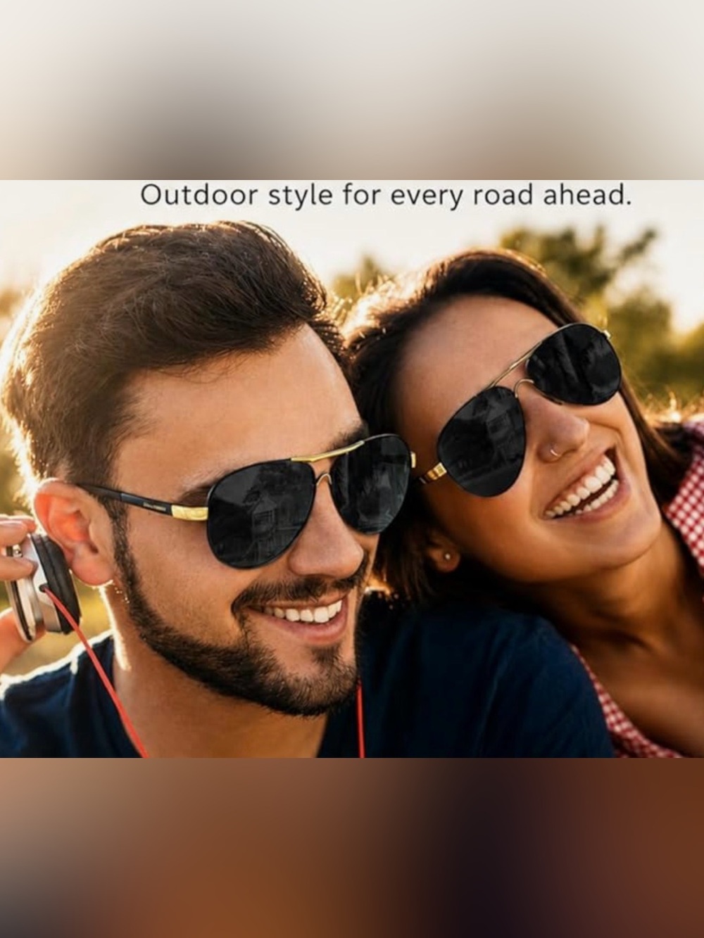 Oversized Aviator Sunglasses Gold Metal Frames Bundle Flat Top Dark Lenses